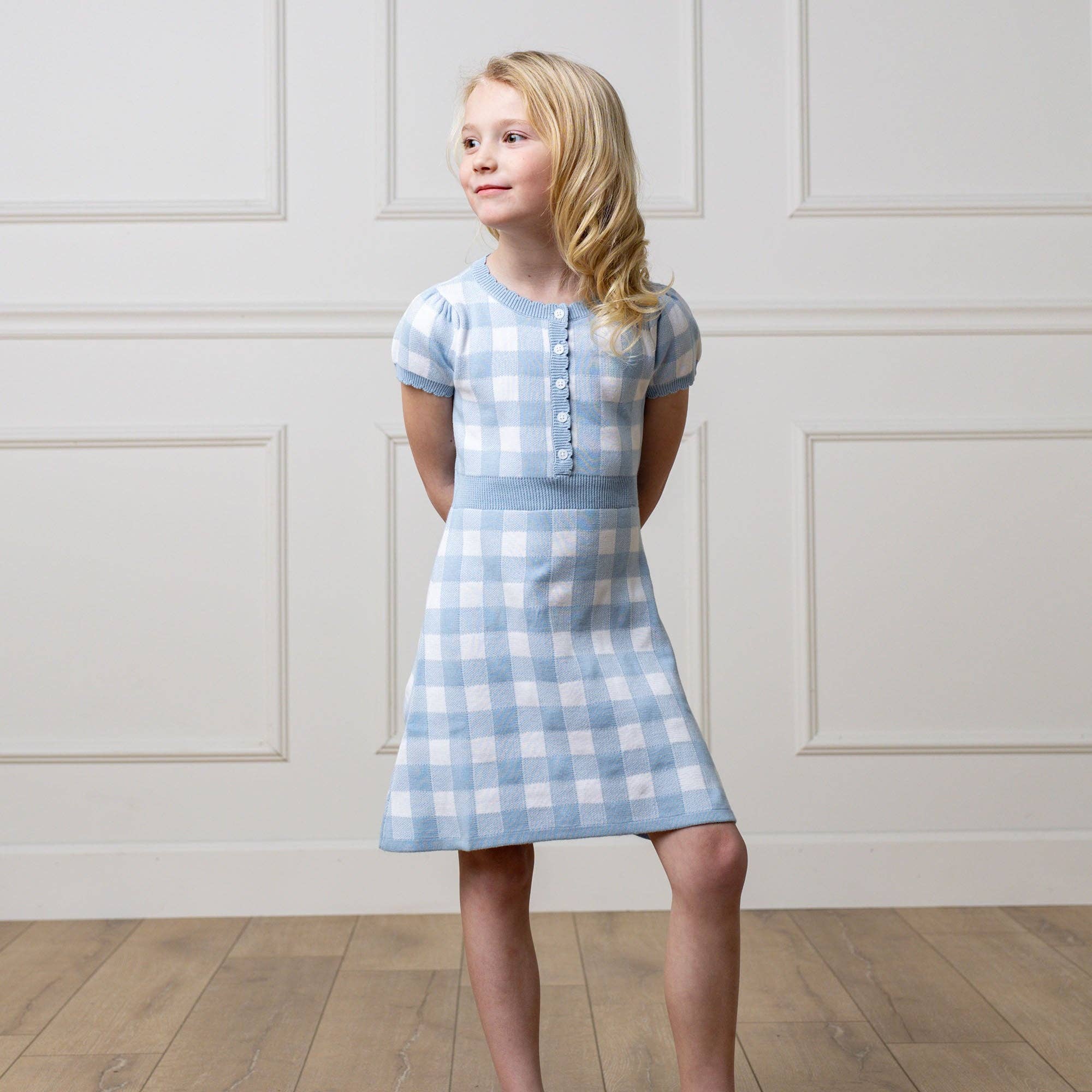 Image of Organic Button Front Sweater Dress